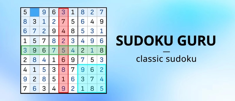 Sudoku Guru - Classic Sudoku Puzzle Game to Play and Train Your Brain