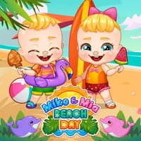 Mike And Mia Beach Day - Fun Beach Games for Kids