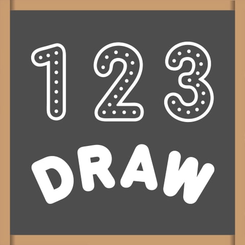 123 Draw - Fun Number Drawing Game for Kids