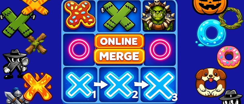 Tic Tac Toe Merge - Play Free Online Puzzle & Board Game