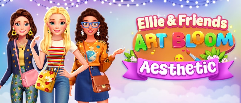 Ellie And Friends Art Bloom Aesthetic - Dress Up & Creative Play Game