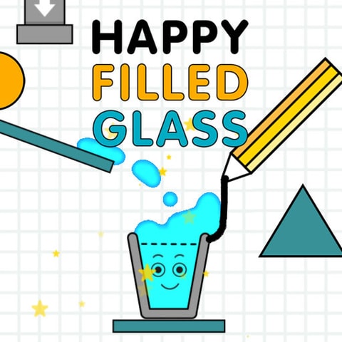 Happy Filled Glass Ücretsiz Çizim ve Bulmaca Oyunu
