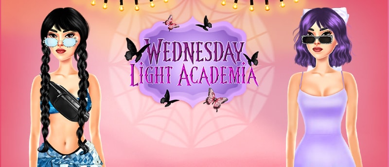 Wednesday Light Academia Dress-Up Game for Girls - Play Now