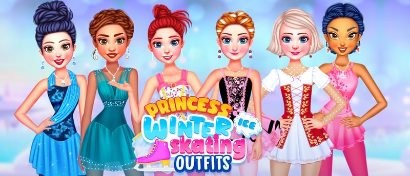 Princess Winter Ice Skating Outfits - Dress Up Game for Girls
