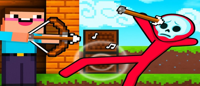 Noob Archer vs Stickman Zombie: Free Zombie Shooter Game