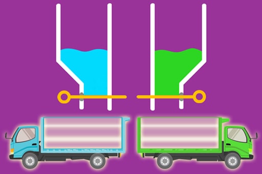 Color Water Trucks - Fun Puzzle Game to Play Online for Free