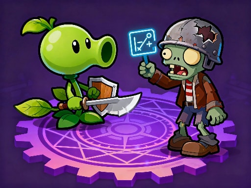 Plant Merge: Zombie War - Free Merge Tower Defense Game