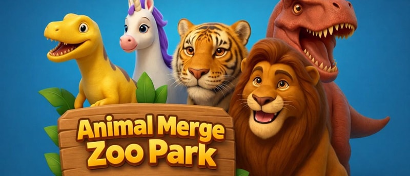 Animal Merge Zoo Park - Idle Zoo Simulation Game