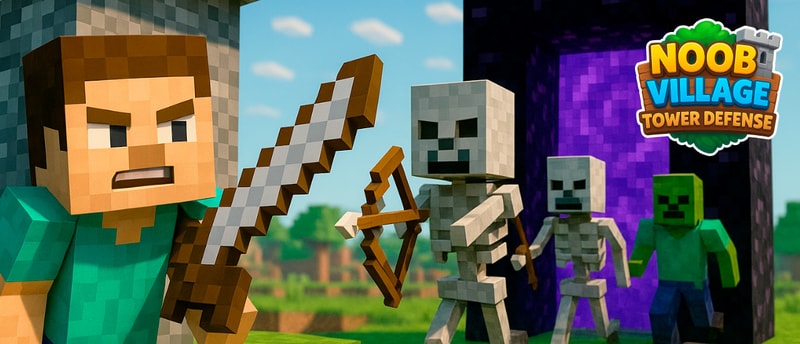 Noob Village Tower Defense - Play Strategy Game Online
