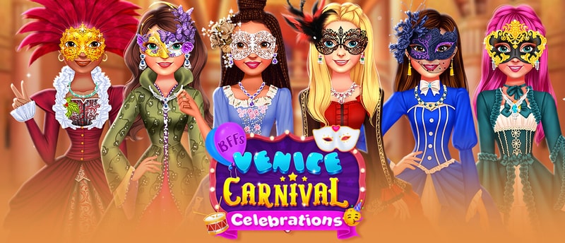 BFFs Venedik Karnavalı Eğlencesi - Ücretsiz Oyna