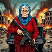 Grandma with Machine-Gun: Apocalypsis - Play Zombie Shooter Game
