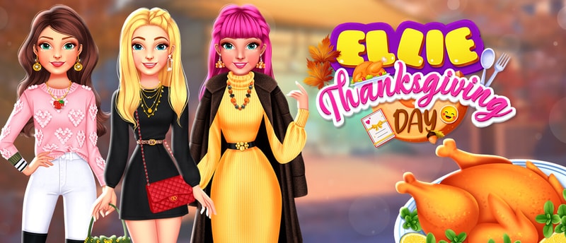 Ellie Thanksgiving Day - Fun Dress-Up Game for Kids