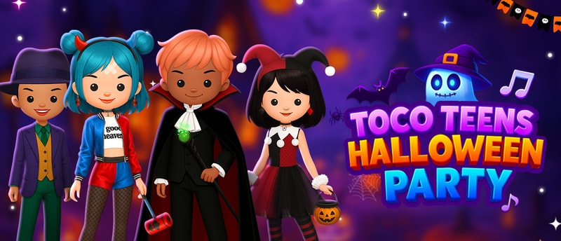 Toca Teens Halloween Party - Dress Up & Play Game for Kids