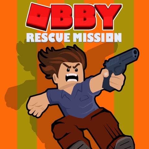 Obby Rescue Mission - Free Online Adventure and Shooting Game