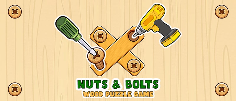 Nuts & Bolts Wood Puzzle Game