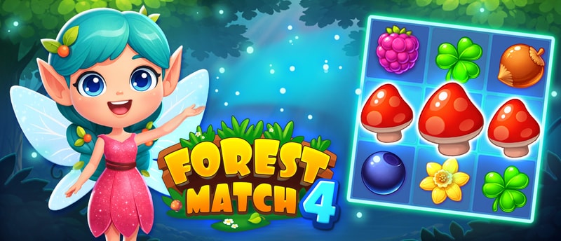 Forest Match 4 - Free Match 3 Puzzle Game to Play Online