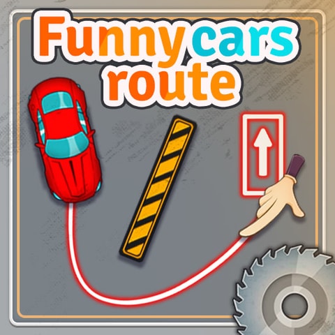 Funny Cars Route: Juego de coches y rompecabezas gratis