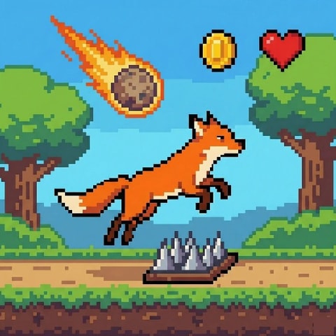Fox Adventure - Juego de correr sin fin y acción en línea gratis