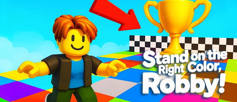 Stand on the Right Color Robby! - Free Arcade Race Game