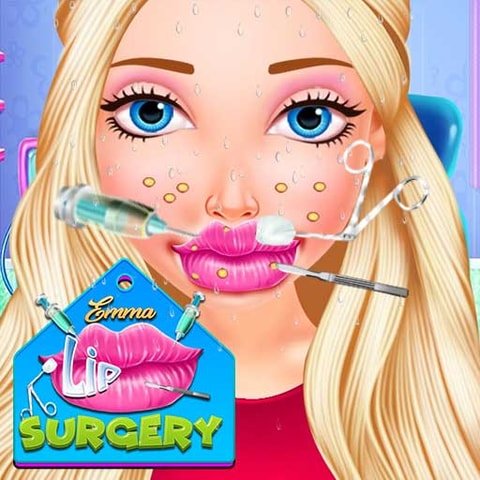 Emma Lip Surgery - Fun Medical Care Game for Free
