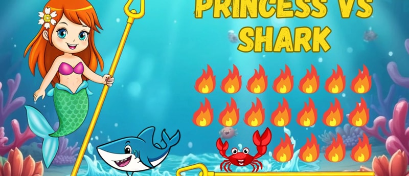 Princess vs Shark