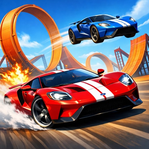 Two Stunt Supercars - Juego de Carreras y Acrobacias Gratis