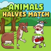 Animals Halves Match - Fun Puzzle Game to Play Online for Free