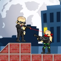 Mr Secret Agent - Fun 2D Puzzle Shooting Game to Play Online