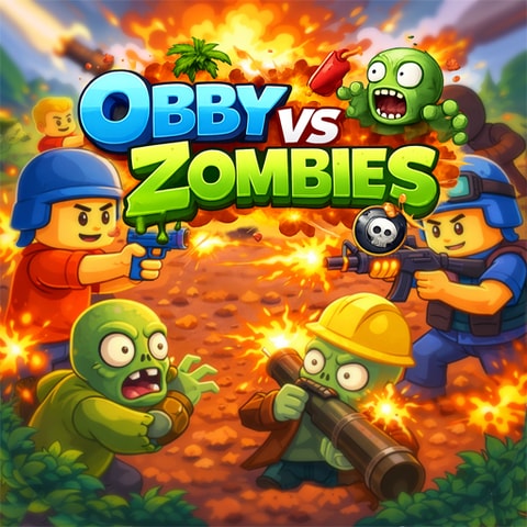 Obby vs Zombies - Ücretsiz Strateji ve Bulmaca Oyunu