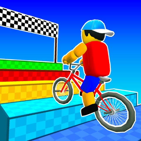 Obby On a Bike - Ücretsiz Bisiklet Parkuru Oyunları
