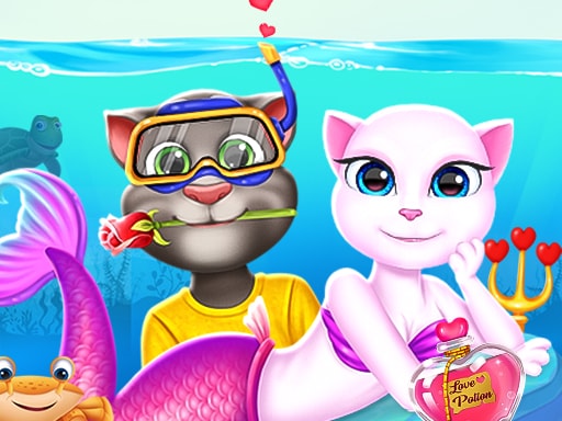 Cat Girl Valentine Story Deep Water - Dress-up Play Game