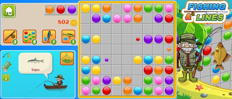 Fishing and Lines - Free Puzzle Game to Play and Catch Fish
