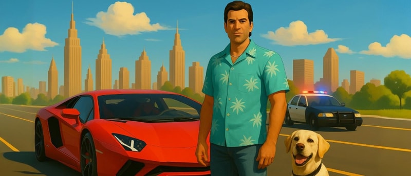 Aventador Vice Crime City - Free Open World Car Racing Game