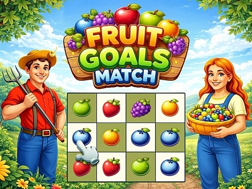 Fruit Goals Match - Free Match-3 Puzzle Game to Play Online
