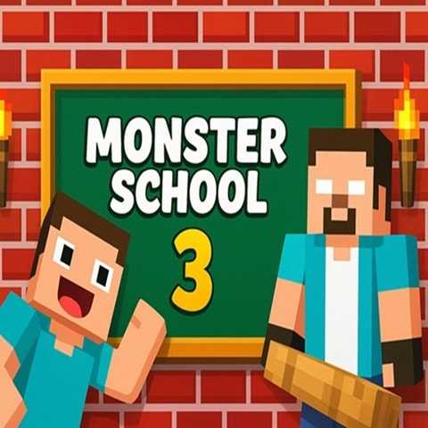 Monster School 3 Ücretsiz Oyna - Eğlenceli Çocuk ve Macera Oyunu