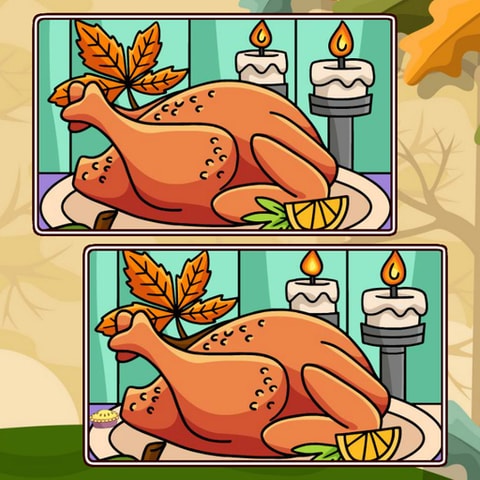Thanksgiving Spot The Differences - Ücretsiz Bulmaca Oyunu