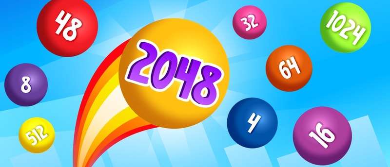 Rainbow Balls 2048 - Play Free Puzzle Game Online