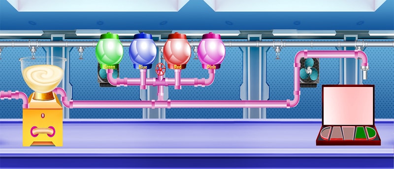 Princess Cosmetic Kit Factory Makeup Maker Game - Play & Create