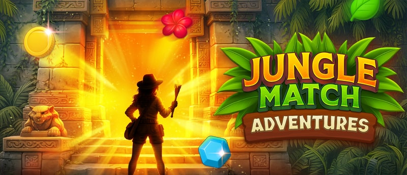 Jungle Match Adventures - Play Free Match-3 Puzzle Game Online