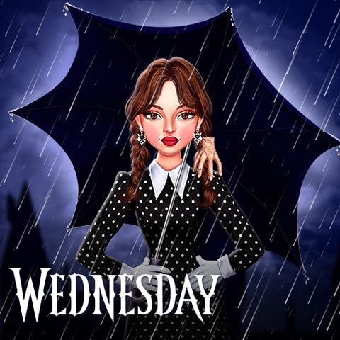 Juega a Celebrity Wednesday Addams Estilo - Juego de Moda y Fantasía