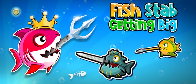 Fish Stab Getting Big - Çevrimiçi Oyna ve Balıklarla Savaş