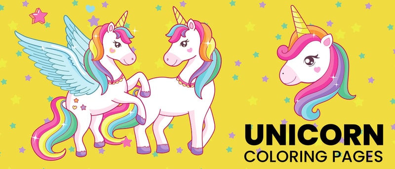 Unicorn Coloring Pages - Free Art Coloring Game for Kids and Adults