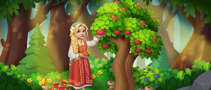 Northern Lights - the Secret of the Forest Match 3 Game
