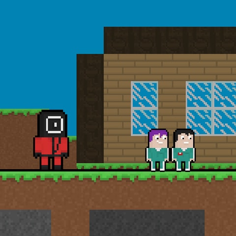 Squid Escape But Blockworld - Free Online Adventure Game