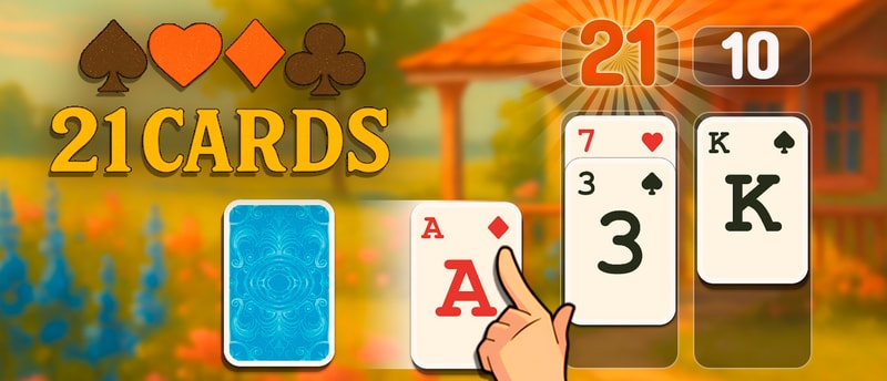 21 Cards - Free Online Blackjack Puzzle Game