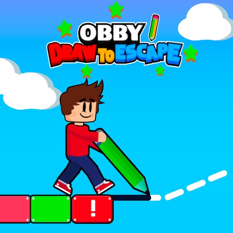 Obby Draw to Escape - Ücretsiz Macera ve Çocuk Oyunları