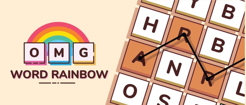 OMG Word Rainbow - Free Word Puzzle Game to Play Online