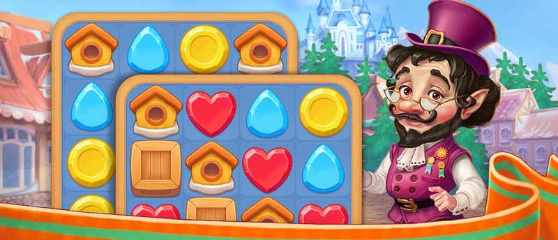 Vega Mix: Fairy Town Match-3 Puzzle Game - Play Free Online