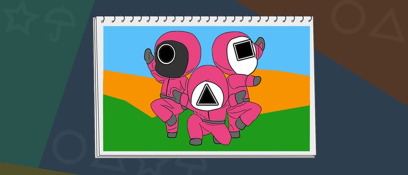 Squid Coloring Book - Free Art & Coloring Game for Kids