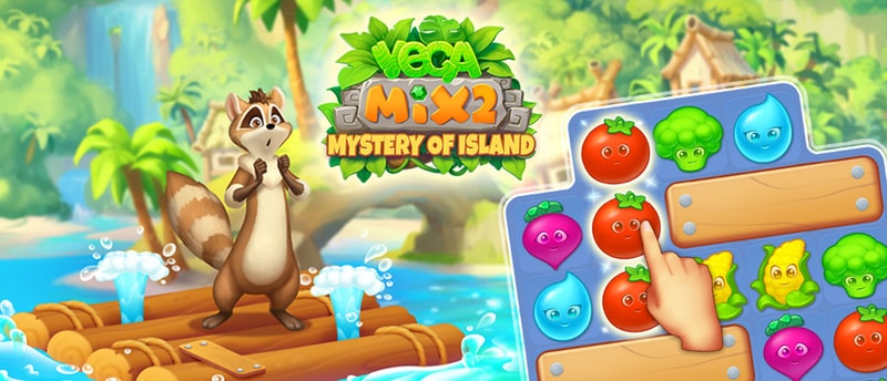 Vega Mix 2: Mystery of Island - Play Match-3 Puzzle Game Online for Free